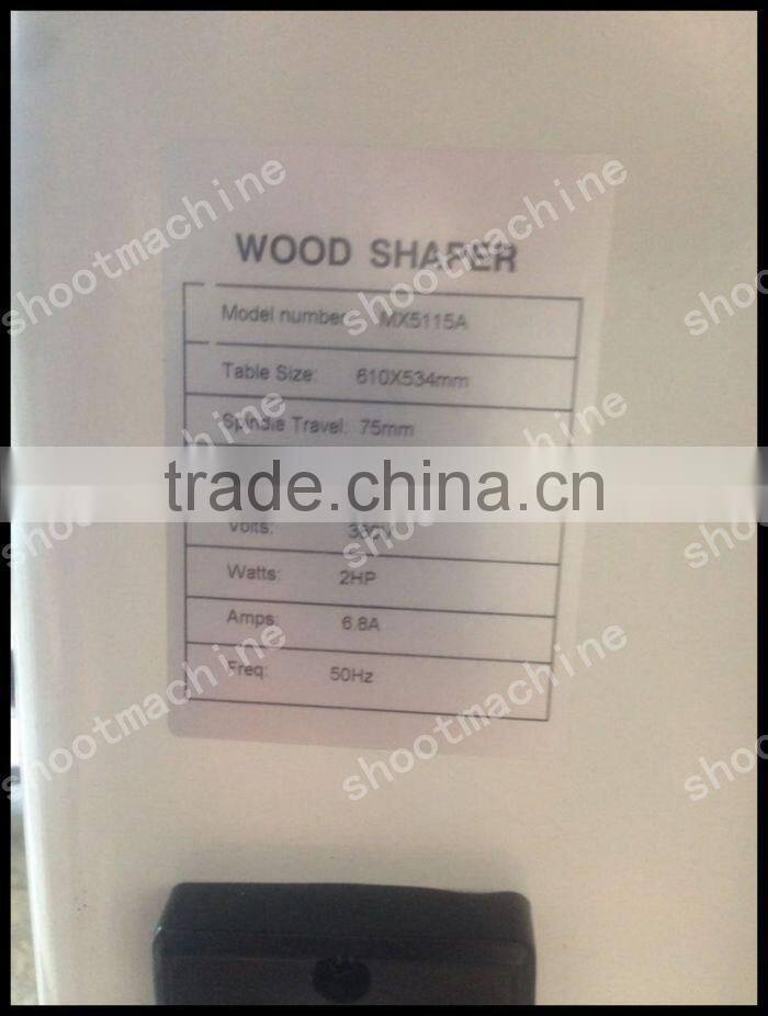 Wood Shaper MX5115A with Spindle Diameter 30mm and Spindle Travel 75mm