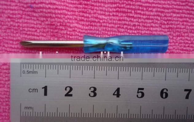 Good quality 3x60mm Mini screwdriver with Phillips Cross head