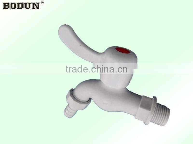 Slotted shaped pvc plastic bibcock/shower faucet