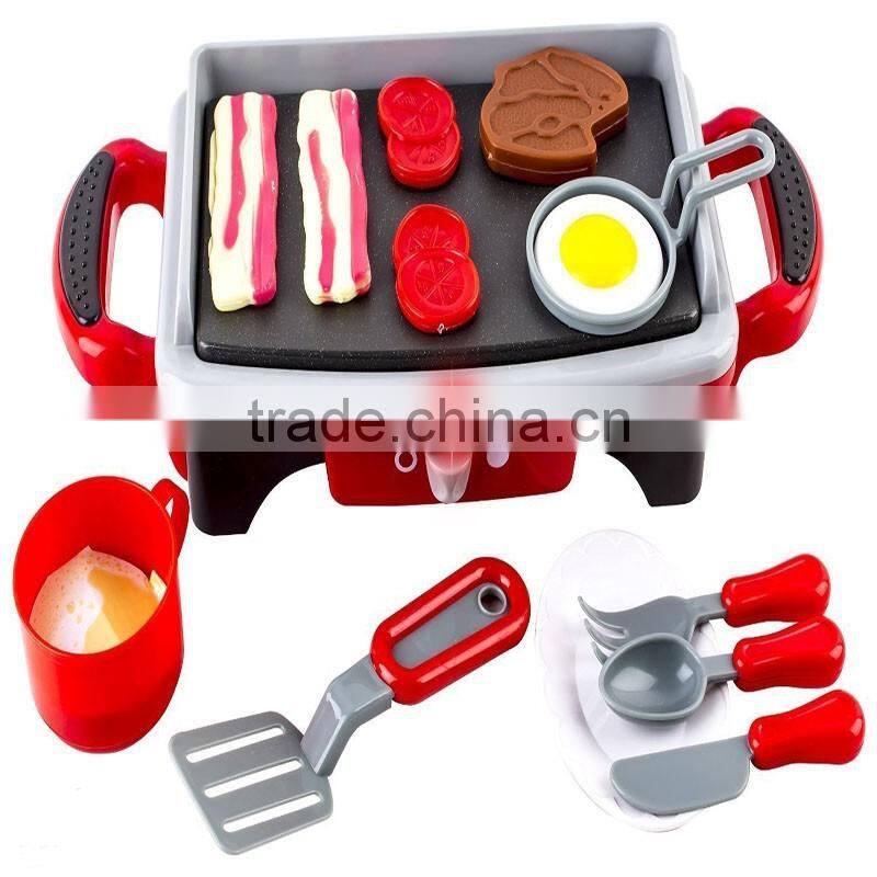 Hot sale high quailty funny stove griddle plastic toy for kids