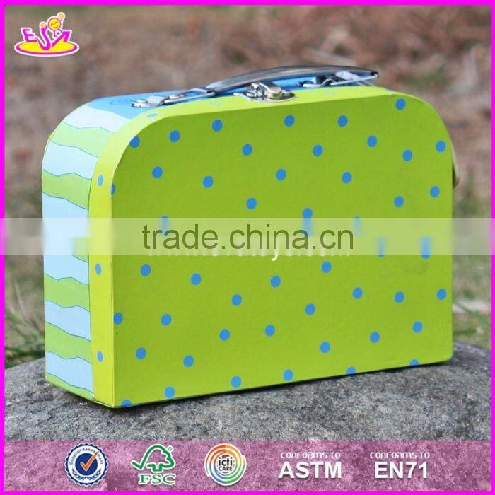 2017 new design lovely wooden kids toy storage W08C172