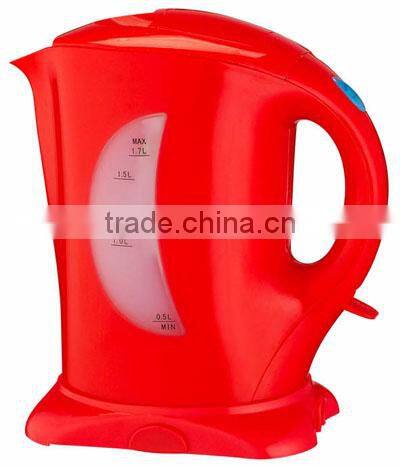 FACTORY SALES!!! PLASTIC IMMERSED CORDLESS KETTLE 1.7L WITH GOOD QUALITY
