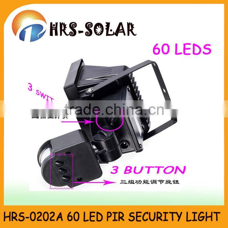 2015 HOT 60 LED super bright solar garden spot light