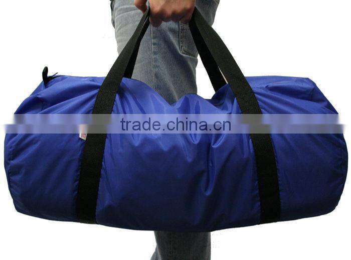 Rose Red Customized Large Comparment Duffel Nylon Promo Travelling Bag