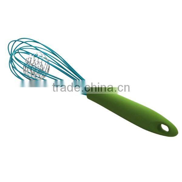 Hand whisk with plastic handle