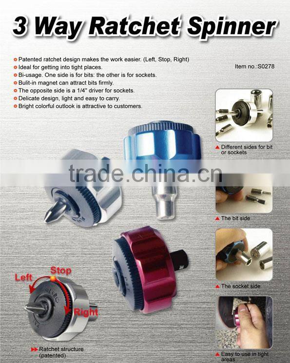 3 Way Ratchet Spinner