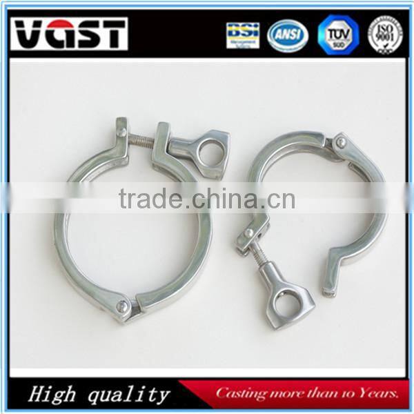 Adjustable tri clover clamp stainless steel clamp
