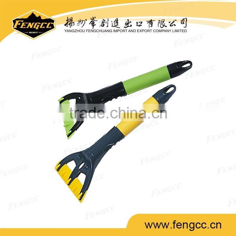 High quality promotion car plastic ice scraper with EVA handle,car snow shovel
