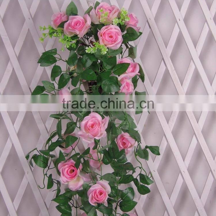 artificial rose flower vine for dec