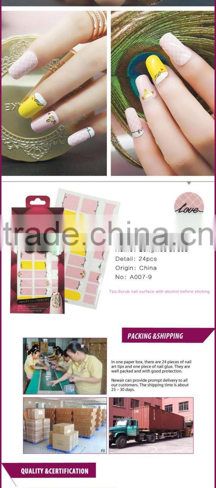 New Air Latest Popular Colorful Nail Product Various Nail Sticker