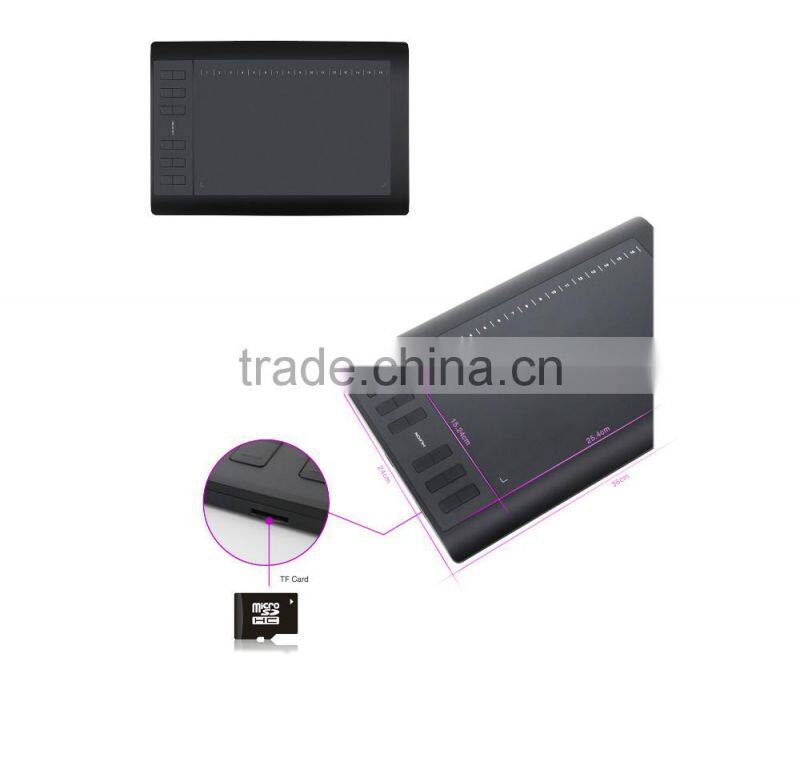 New Vogue!Huion 1060plus 10x6 inch 2048 levels original handwriting signature pad graphic tablet