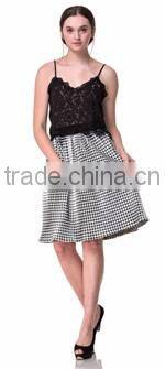 Domin fashion 2017 printing latest skirt design pictures