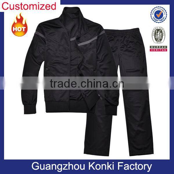 Wholesale blue wear set custom wind-break sport wear for men