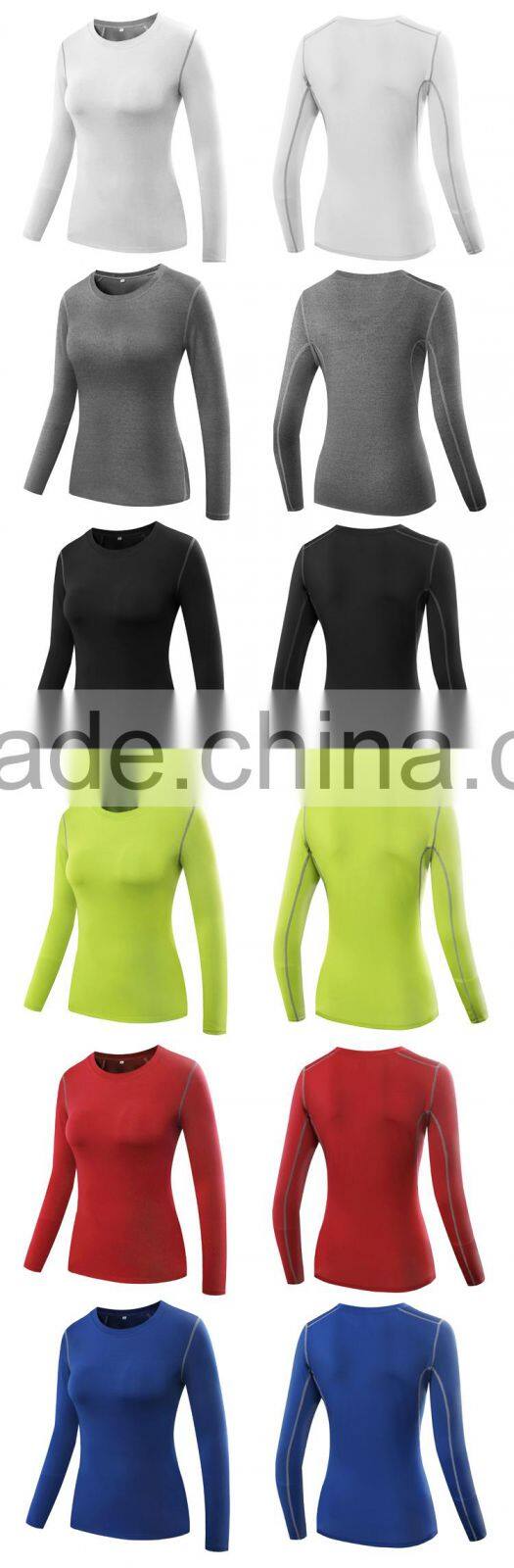 Long sleeve design your own running t shirt / t-shirts wholesale