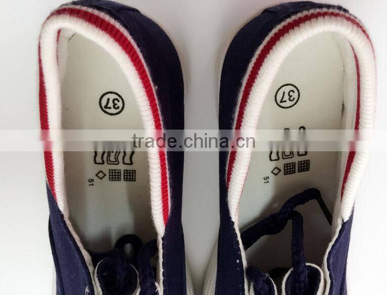 GZY 2017 new design fashion women white canvas shoes wholesale