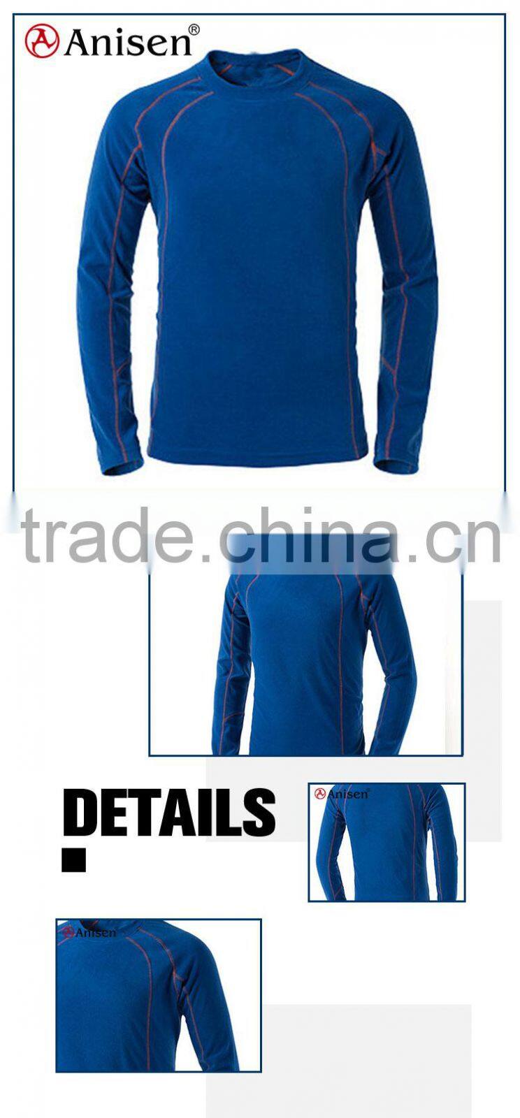 wholesale clothing round collar breathable fleece men hoodie