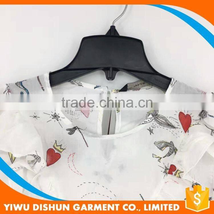 Best Price Latest Design Fancy Saree Flower Print Chiffon Blouse