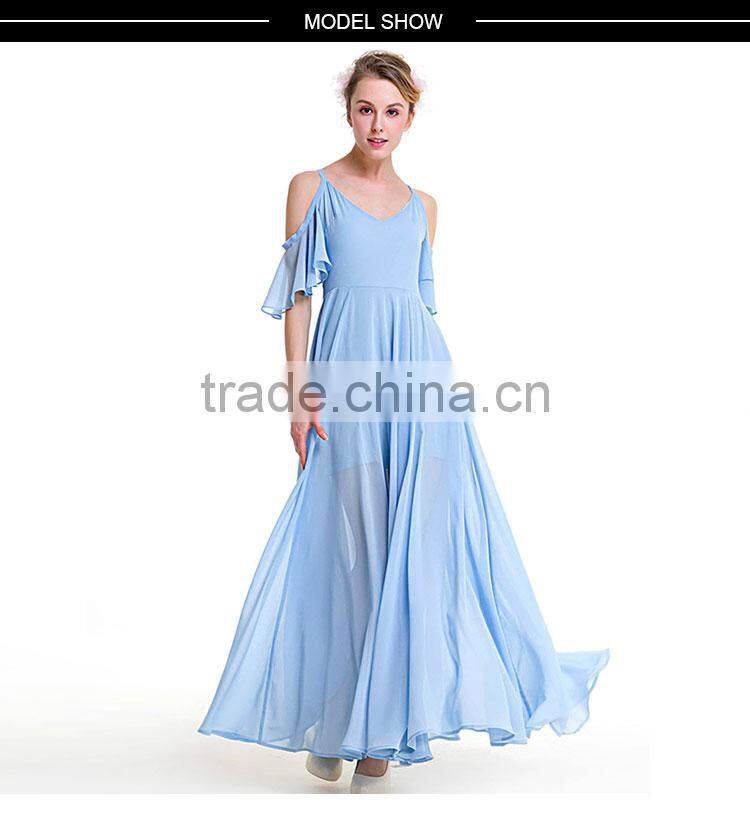 Maxnegio full sexy cold shoulder 2016 long maxi casual maxi evening dress