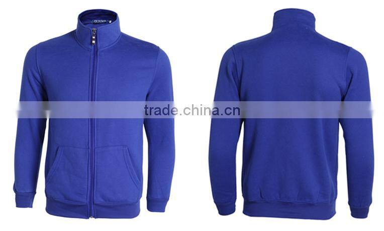 Wholesale high quality Mens stand collar zipper jacket without hood top selling