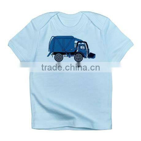 Truck printed enevelop neck Babies T shirt