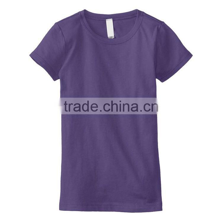 Hot sale woman 100 cotton soft breathable custom print plain tshirt blank