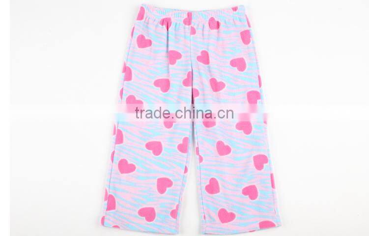 new design Autumn or Winter girls pajamas with sweatshirt and pant