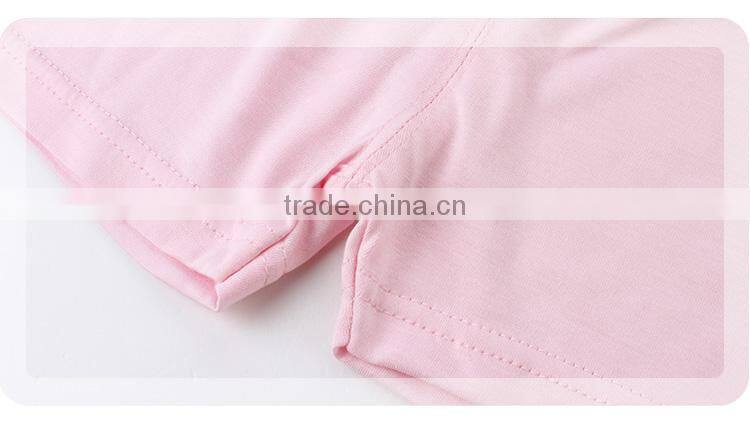 Wholesale soft touch bamboo fiber baby sleepsuit children pajamas for summer
