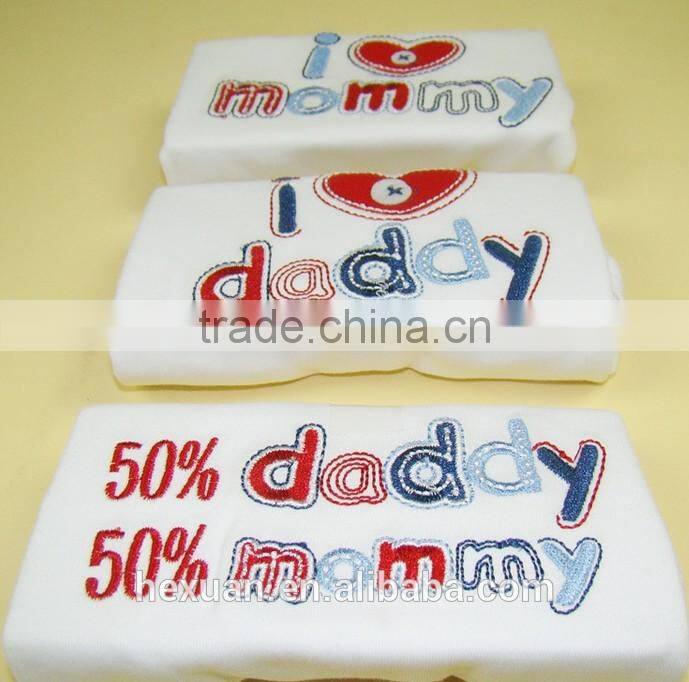 Short-sleeve Baby bodysuit 3 in 1 bag, new born baby gift set,nice baby romper gift set