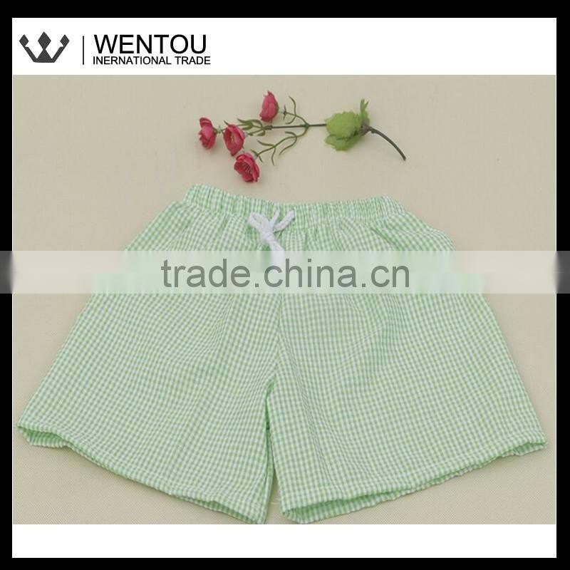 Monogrammed Seersucker Boy Swim Shorts