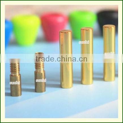 (MOQ:100pcs) Cylindrical Shoelace Aglets - Shoelaces Tips - DIY Shoelace Accessories ( Gold & Silver )- Accept Custom