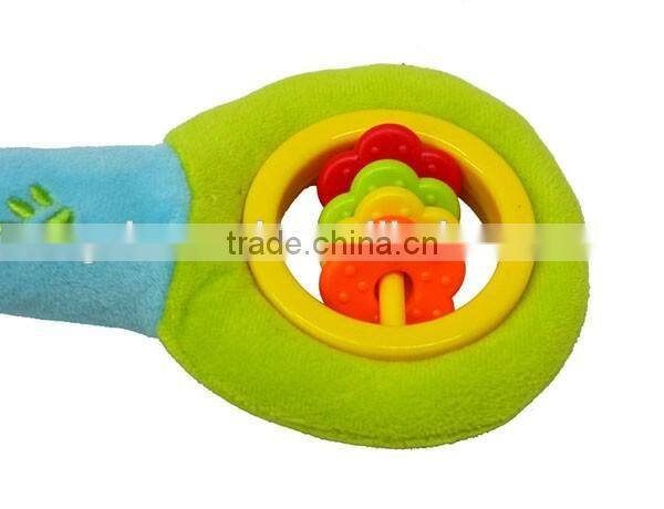 Lovely Squeaky Plush toy with abacus beads for formative education/enlighten education