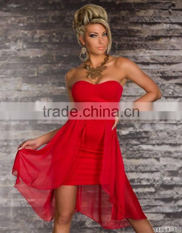 New Fahion Chiffon Dress High Quality Women Bra Top mini Dress For Sale