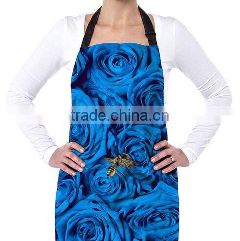 Unisex cheap purple bib aprons kitchen adult bib aprons