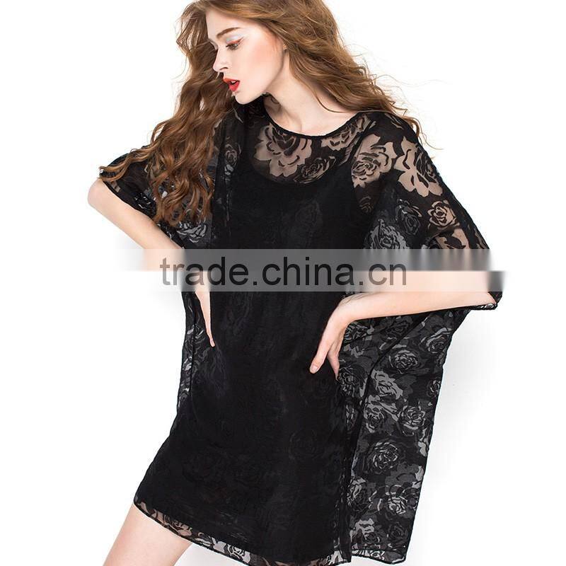 fashion casual dress sexy lace short pattern apparel hot selling 2016