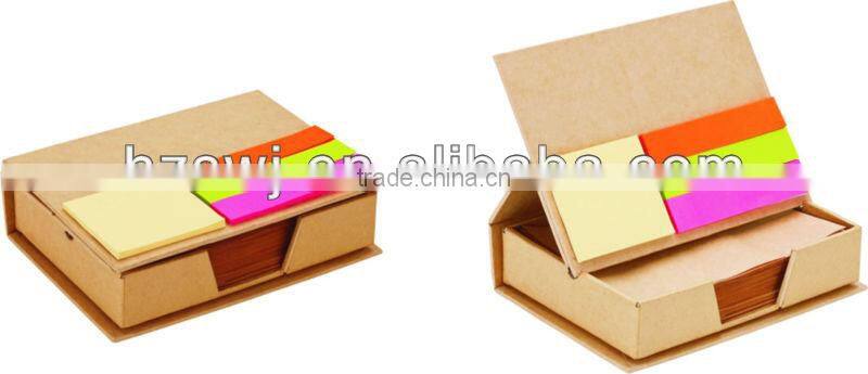 sticky notepad with pend and ruler