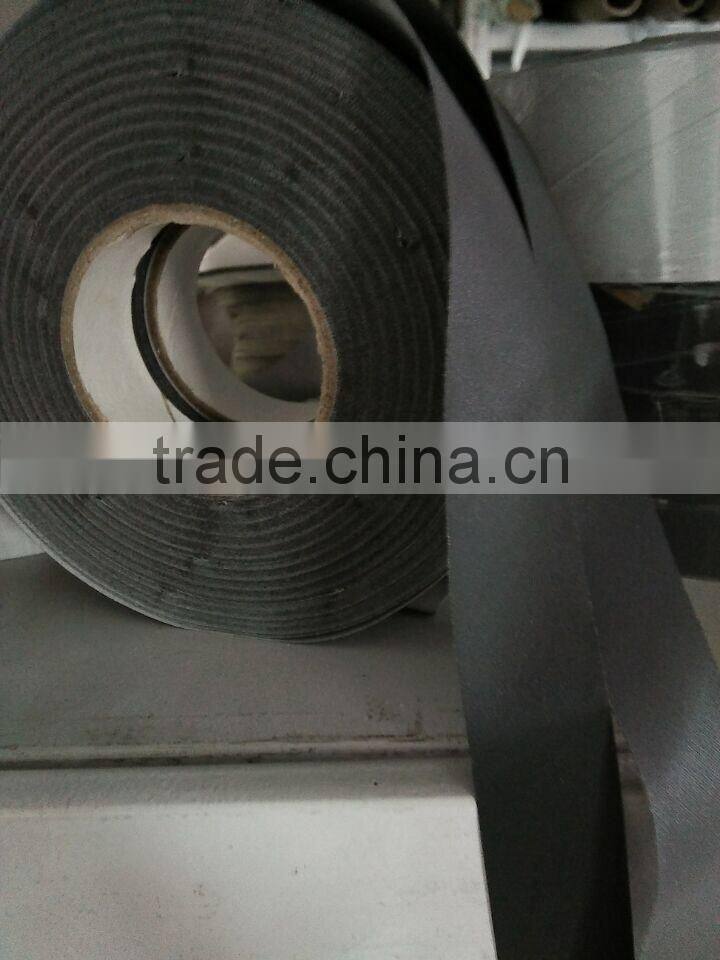 sew on 5cm black color reflective fabric tape for clothing