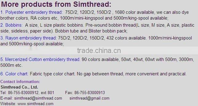 high quality metallic yarn for knitting, weaving and embroidery