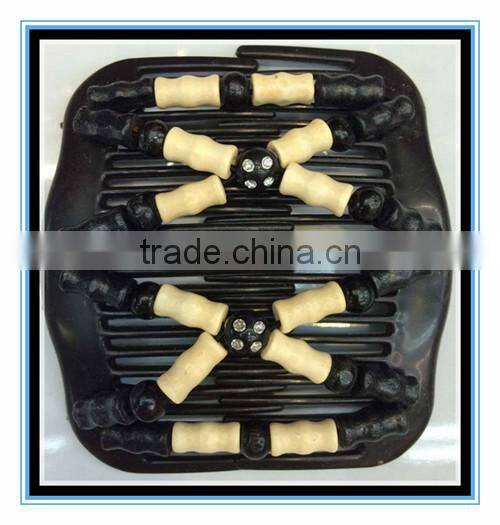 2015 hot selling XP-CM-1006 butterfly Elastic beaded Magic Hair Comb Costume Twins Hair Comb Sets factory price