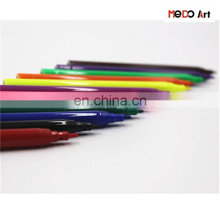 12 Colors Fine Line Washable Watercolor Markers Set for Kids Drawing