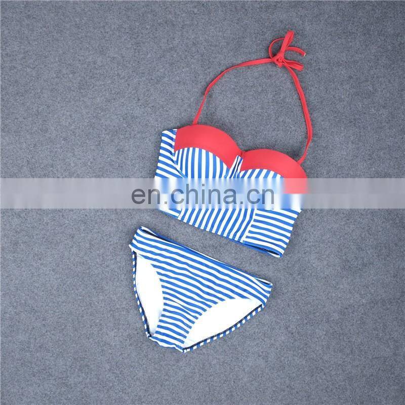 2017 Custom made bikini swimwear factory sexy girls triangle swimwear bikini
