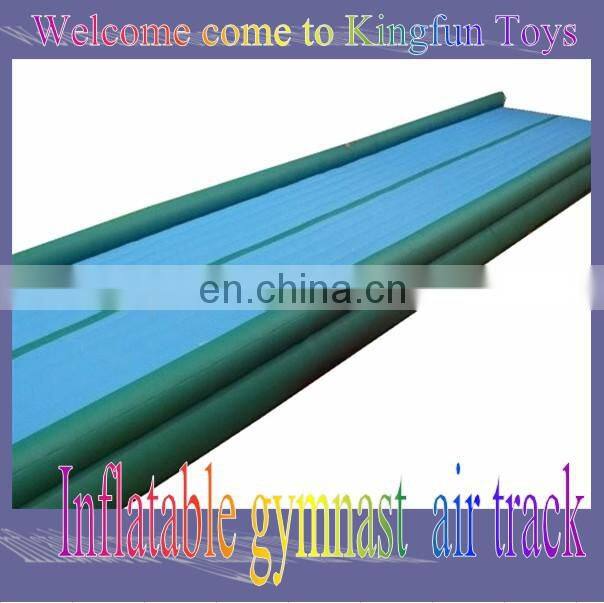 Commercial inflatable air tumble track for gym