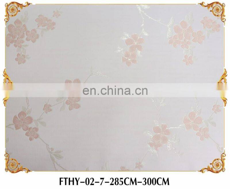 Feitex Green 3d Wall paper ,Textiles Wall Material ,Jacquard Fabric Wallpaper