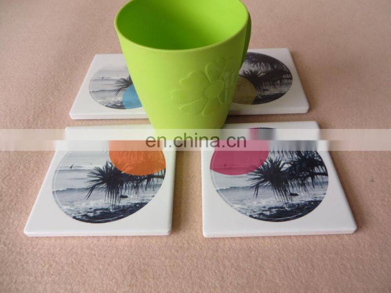 Econogical ceramic beer coasters,China wholesale ceramic car coaster