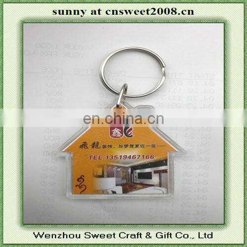 Custom Blank Plastic Key Tag which insert paper