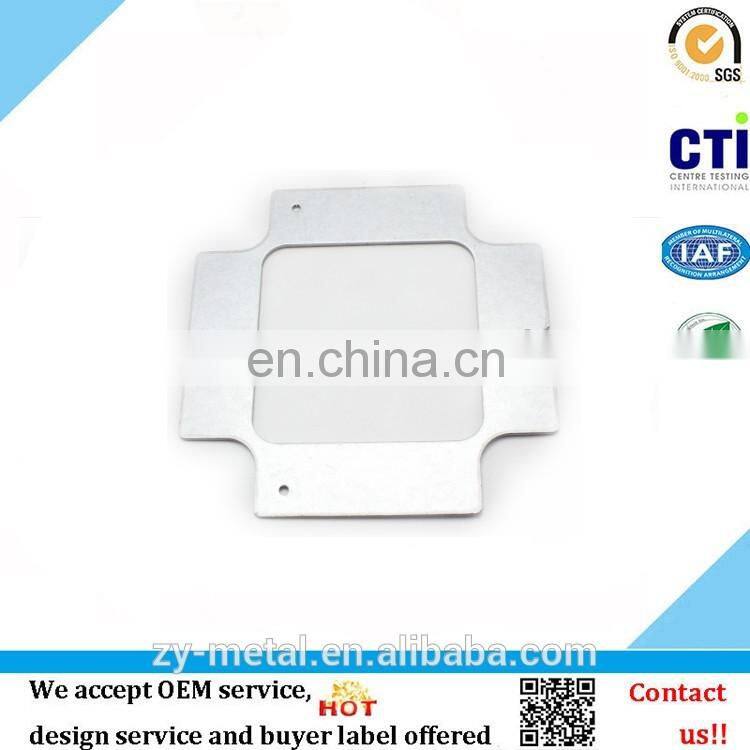 Camera bracket parts OEM galvanized steel metal plate fabrication stamping, drilling