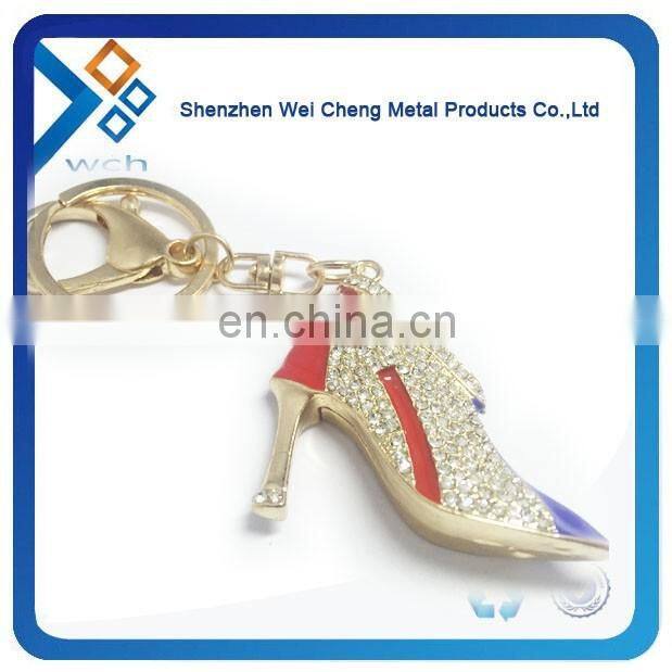 custom design cheap 3D airplane shape metal keychain