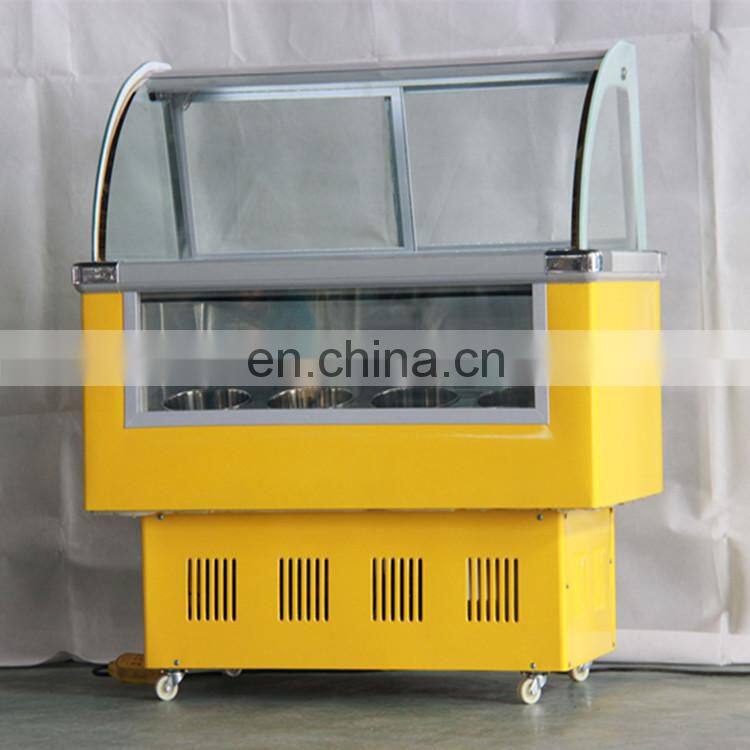 2018 Pastry display showcase /Ice cream cart/Ice cream deep display freezer