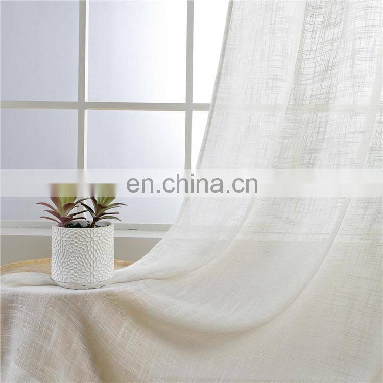 White sheer curtain linen look sheer curtain fabric curtains for the living room