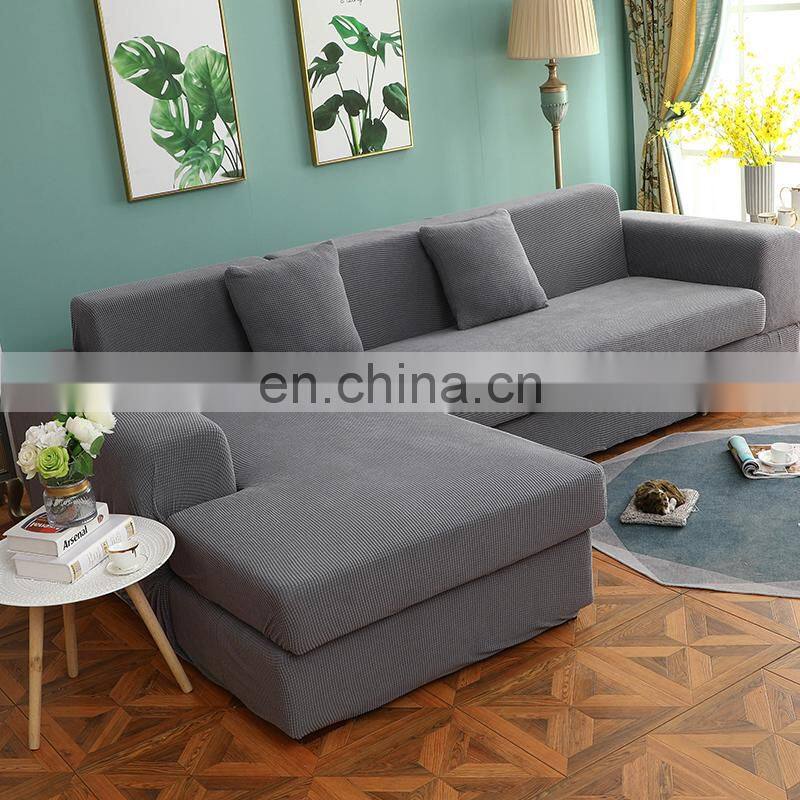 Wholesale sectional 7 seater sofa covers set couch cover for l shaped design couch