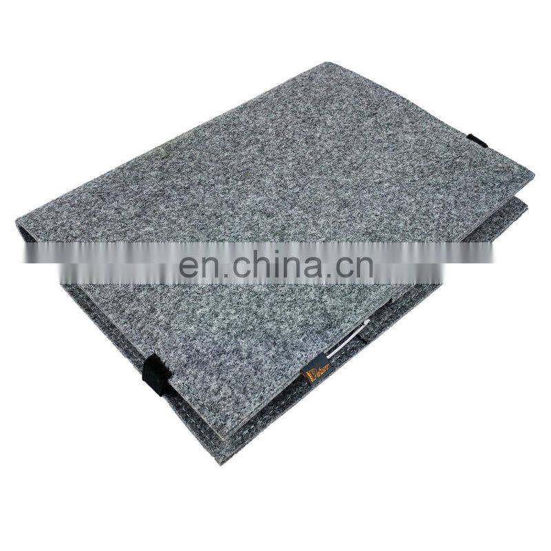 Color custom A4 A5 A6 felt notebook cover for calendar notebook with pockets and pen holder